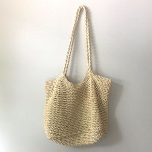 Sweet Vintage Woven Straw Tote Bag